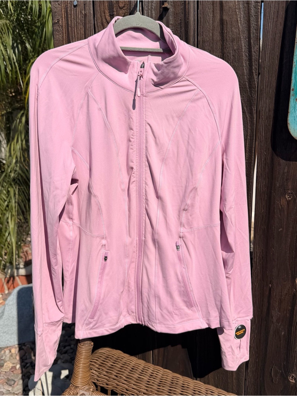 Avia Light Pink Zip-Front Bomber Jacket